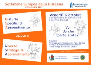 Settimana nazionale dislessia 2017