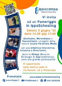 Volantino pomeriggio in IppoSchooling 3 giugno